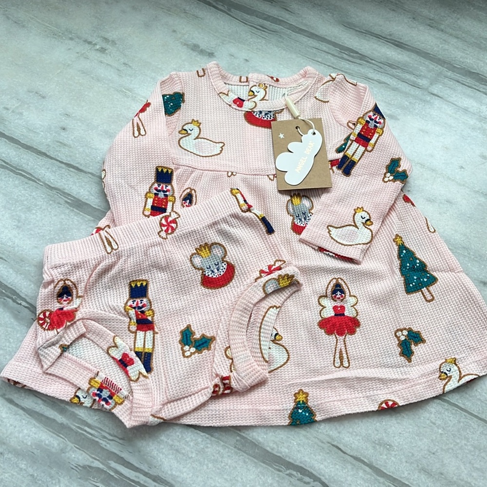 Angel Dear Sugar Plum Fairy Pink Sweater